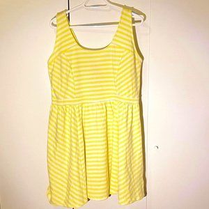 yellow striped dress
